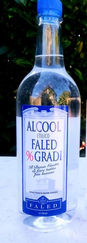 Bottiglia litro alcool faled - bottiglia,