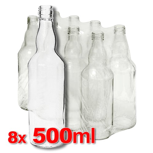 Glass vodka bottles - 0,5l,